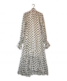 MAISON SPECIAL（メゾンスペシャル）の古着「2WAY Sleeve Dot One-Piece」｜ホワイト