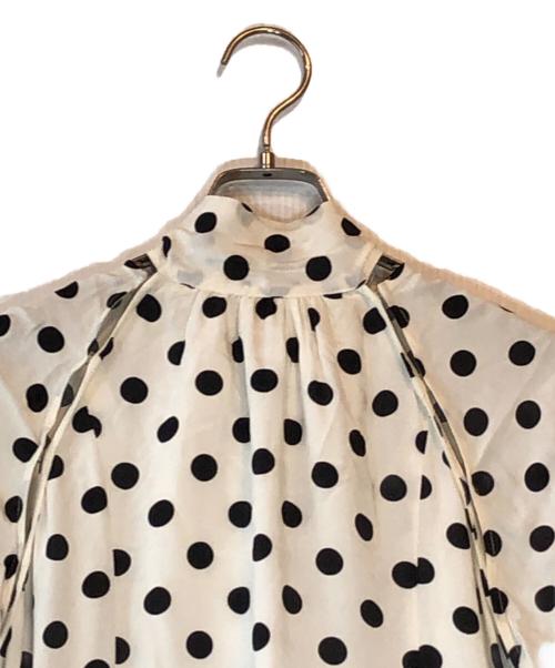 MAISON SPECIAL（メゾンスペシャル）MAISON SPECIAL (メゾンスペシャル) 2WAY Sleeve Dot One-Piece ホワイト サイズ:38の古着・服飾アイテム