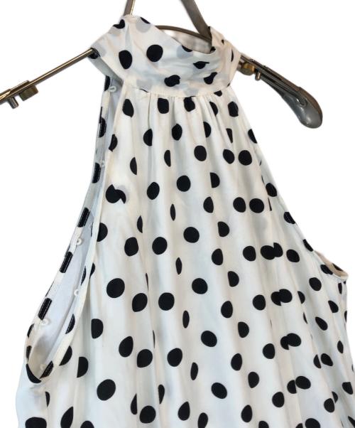 MAISON SPECIAL（メゾンスペシャル）MAISON SPECIAL (メゾンスペシャル) 2WAY Sleeve Dot One-Piece ホワイト サイズ:38の古着・服飾アイテム