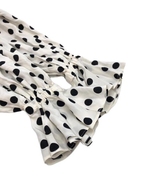 MAISON SPECIAL（メゾンスペシャル）MAISON SPECIAL (メゾンスペシャル) 2WAY Sleeve Dot One-Piece ホワイト サイズ:38の古着・服飾アイテム