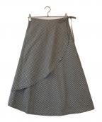 tricot COMME des GARCONSトリココムデギャルソン）の古着「ラップスカート」｜ブラック×グレー