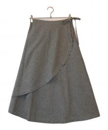tricot COMME des GARCONS（トリココムデギャルソン）の古着「ラップスカート」｜ブラック×グレー