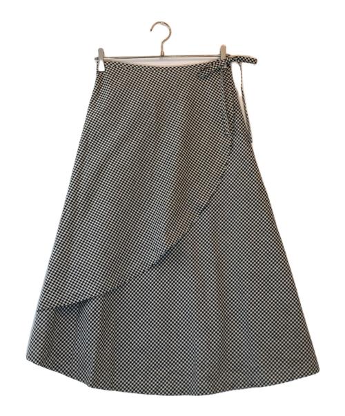 tricot COMME des GARCONS（トリココムデギャルソン）tricot COMME des GARCONS (トリココムデギャルソン) ラップスカート ブラック×グレー サイズ:下記参照の古着・服飾アイテム