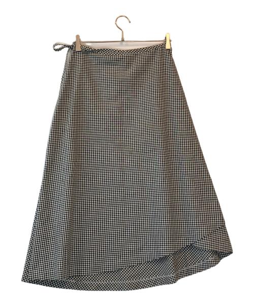 tricot COMME des GARCONS（トリココムデギャルソン）tricot COMME des GARCONS (トリココムデギャルソン) ラップスカート ブラック×グレー サイズ:下記参照の古着・服飾アイテム