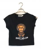 A BATHING APEアベイシングエイプ）の古着「milo crystal stone cropped tee」｜ブラック