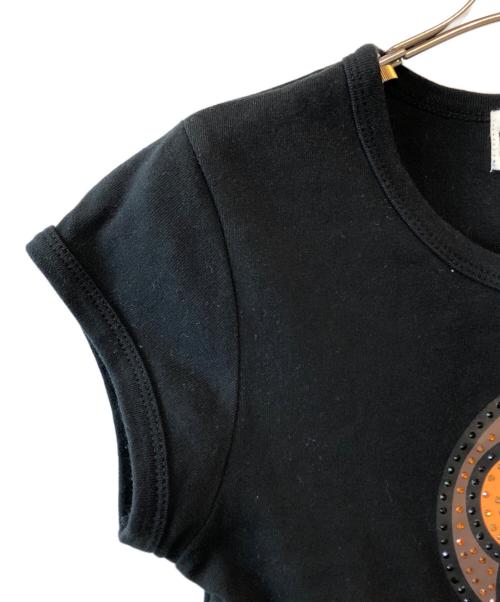 A BATHING APE（アベイシングエイプ）A BATHING APE (アベイシングエイプ) milo crystal stone cropped tee ブラック サイズ:Mの古着・服飾アイテム