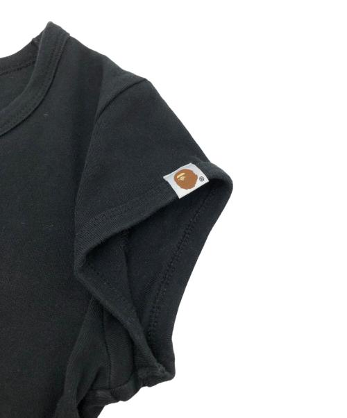 A BATHING APE（アベイシングエイプ）A BATHING APE (アベイシングエイプ) milo crystal stone cropped tee ブラック サイズ:Mの古着・服飾アイテム