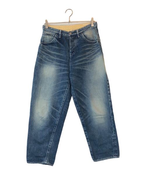 mina perhonen（ミナ ペルホネン）mina perhonen (ミナ ペルホネン) ロールアップデニムパンツ ブルー サイズ:36の古着・服飾アイテム