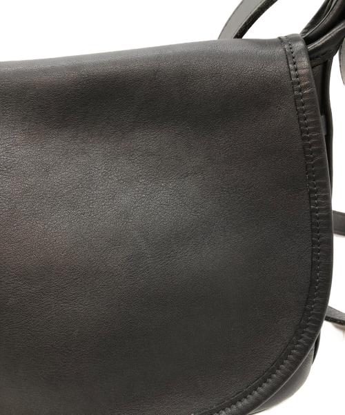 COACH（コーチ）COACH (コーチ) レザーショルダーバッグ ブラックの古着・服飾アイテム