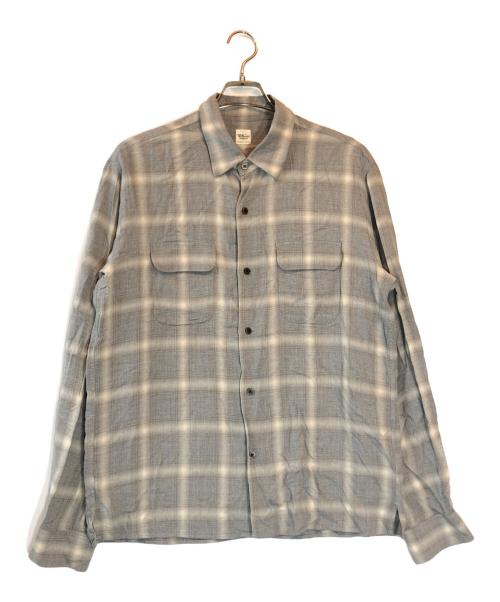 Ron Herman（ロンハーマン）Ron Herman (ロンハーマン) レーヨンオンブレチェックシャツ グレー サイズ:Lの古着・服飾アイテム