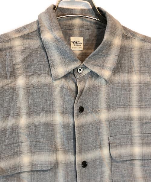Ron Herman（ロンハーマン）Ron Herman (ロンハーマン) レーヨンオンブレチェックシャツ グレー サイズ:Lの古着・服飾アイテム