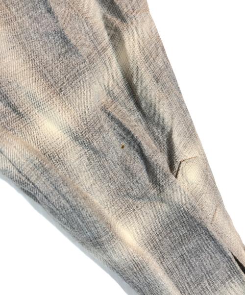 Ron Herman（ロンハーマン）Ron Herman (ロンハーマン) レーヨンオンブレチェックシャツ グレー サイズ:Lの古着・服飾アイテム