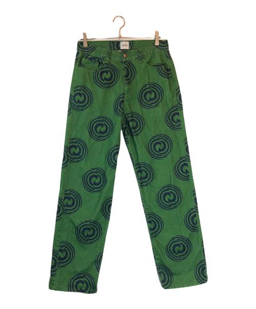 ARTE（アルテ）arte (アルテ) JANCO SWIRL PANTS グリーン サイズ:30の古着・服飾アイテム