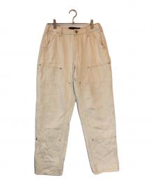 S.W.U.N（エスダブリューユーエヌ）の古着「Double Knee Painter Pants」｜アイボリー