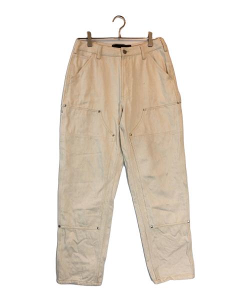 S.W.U.N（エスダブリューユーエヌ）S.W.U.N (エスダブリューユーエヌ) Double Knee Painter Pants アイボリー サイズ:Sの古着・服飾アイテム