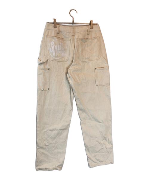 S.W.U.N（エスダブリューユーエヌ）S.W.U.N (エスダブリューユーエヌ) Double Knee Painter Pants アイボリー サイズ:Sの古着・服飾アイテム
