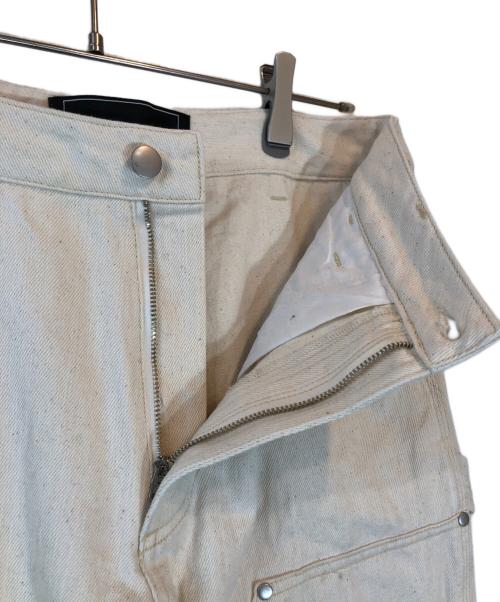 S.W.U.N（エスダブリューユーエヌ）S.W.U.N (エスダブリューユーエヌ) Double Knee Painter Pants アイボリー サイズ:Sの古着・服飾アイテム