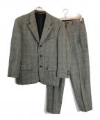 COMME des GARCONS HOMME PLUSコムデギャルソンオムプリュス）の古着「Wウィンドウペンツイードスーツ」｜グレー