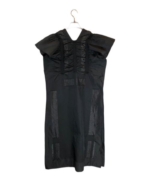 ISSEY MIYAKE（イッセイミヤケ）ISSEY MIYAKE (イッセイミヤケ) ラメ加工ワンピース ブラック サイズ:2の古着・服飾アイテム
