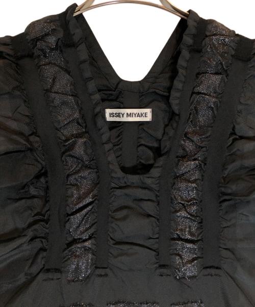 ISSEY MIYAKE（イッセイミヤケ）ISSEY MIYAKE (イッセイミヤケ) ラメ加工ワンピース ブラック サイズ:2の古着・服飾アイテム