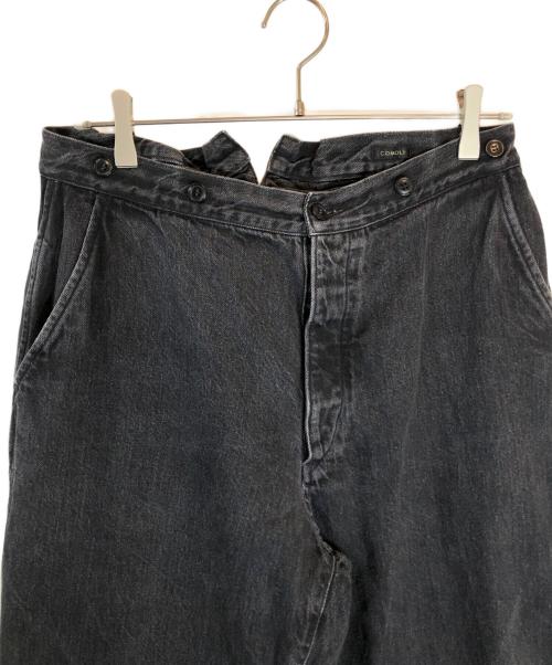 COMOLI（コモリ）COMOLI (コモリ) デニムオーバーパンツ ブラック サイズ:１の古着・服飾アイテム