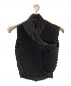 ISSEY MIYAKE FETEイッセイミヤケフェット）の古着「変形プリーツカットソー」｜ブラック
