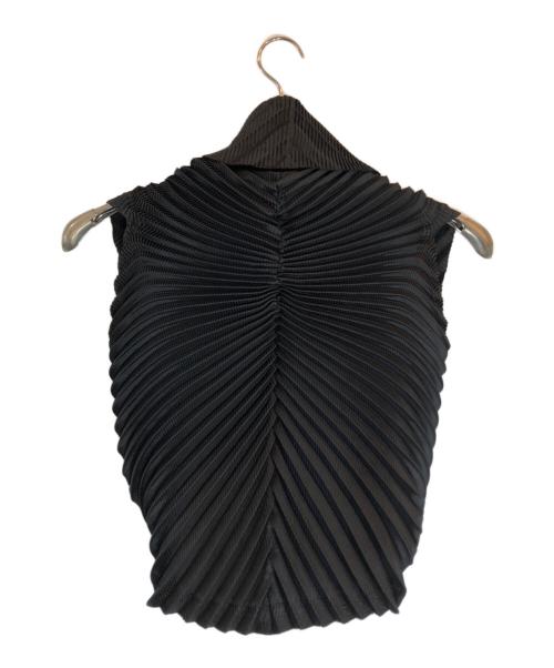ISSEY MIYAKE FETE（イッセイミヤケフェット）ISSEY MIYAKE FETE (イッセイミヤケフェット) 変形プリーツカットソー ブラック サイズ:2の古着・服飾アイテム