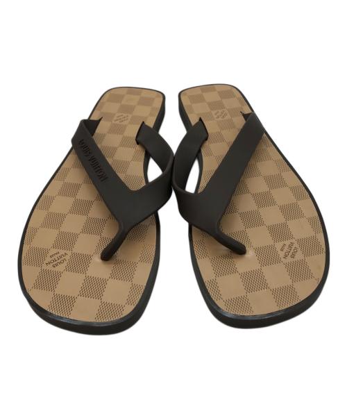 LOUIS VUITTON（ルイ ヴィトン）LOUIS VUITTON (ルイ ヴィトン) ダミエ ラバートングサンダル ベージュ サイズ:7の古着・服飾アイテム