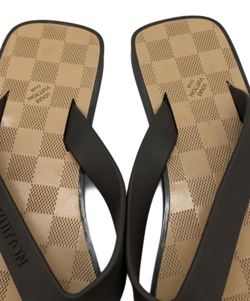 LOUIS VUITTON（ルイ ヴィトン）LOUIS VUITTON (ルイ ヴィトン) ダミエ ラバートングサンダル ベージュ サイズ:7の古着・服飾アイテム