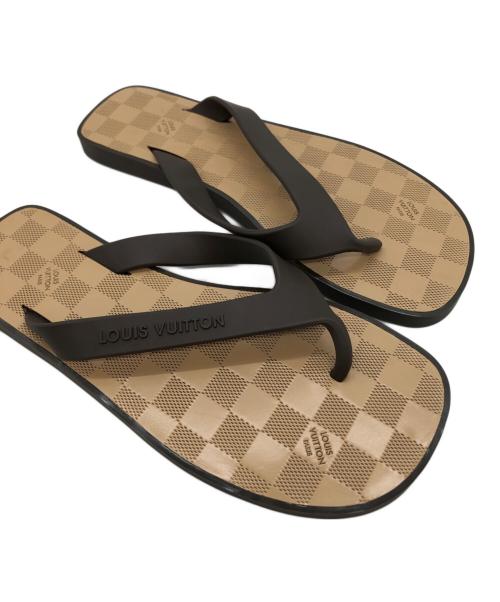 LOUIS VUITTON（ルイ ヴィトン）LOUIS VUITTON (ルイ ヴィトン) ダミエ ラバートングサンダル ベージュ サイズ:7の古着・服飾アイテム