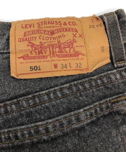 LEVI'S（リーバイス）LEVI'S (リーバイス) 501先染めデニムパンツ ブラック サイズ:W34×L32の古着・服飾アイテム