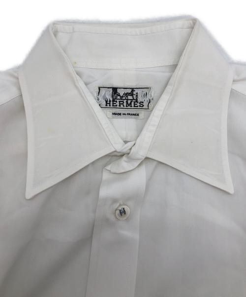 HERMES（エルメス）HERMES (エルメス) 長袖シャツ ホワイト サイズ:42の古着・服飾アイテム