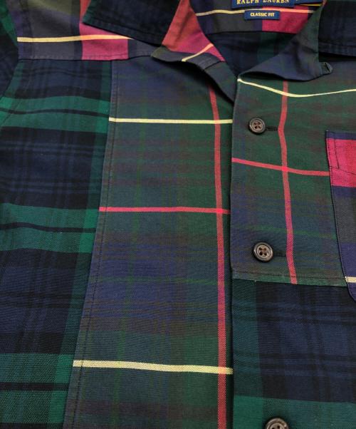 POLO RALPH LAUREN（ポロ・ラルフローレン）POLO RALPH LAUREN (ポロ・ラルフローレン) パッチワークチェックシャツ マルチカラー サイズ:Sの古着・服飾アイテム