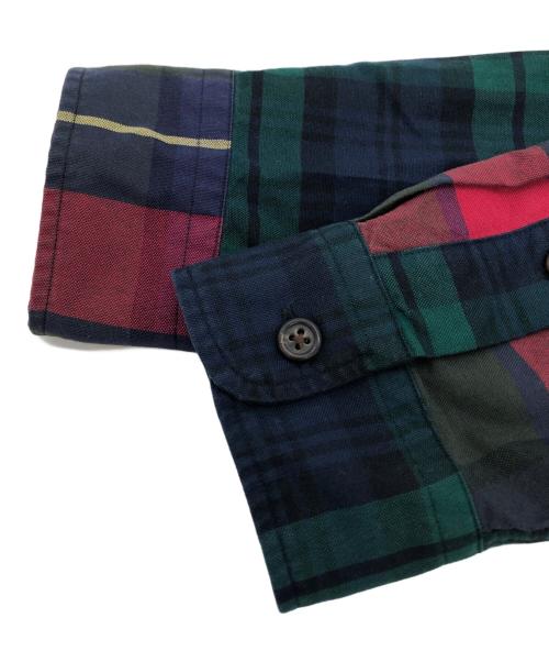 POLO RALPH LAUREN（ポロ・ラルフローレン）POLO RALPH LAUREN (ポロ・ラルフローレン) パッチワークチェックシャツ マルチカラー サイズ:Sの古着・服飾アイテム