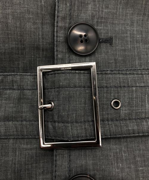 ARMANI COLLEZIONI（アルマーニ コレツィオーニ）ARMANI COLLEZIONI (アルマーニ コレツィオーニ) トレンチコート グレー サイズ:EU48の古着・服飾アイテム