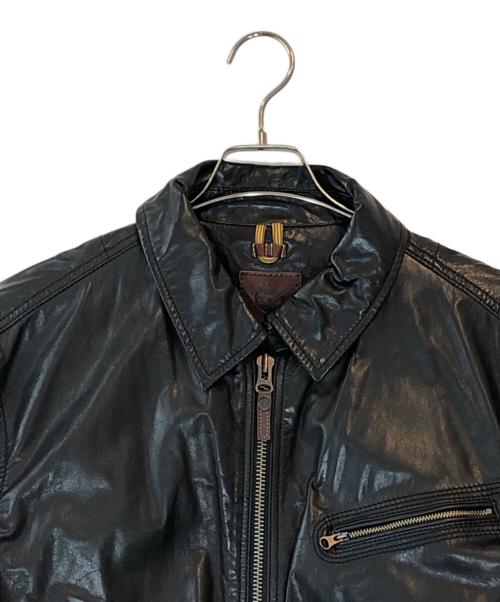 Timberland（ティンバーランド）Timberland (ティンバーランド) レザージャケット ブラック サイズ:Lの古着・服飾アイテム