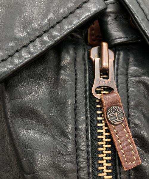 Timberland（ティンバーランド）Timberland (ティンバーランド) レザージャケット ブラック サイズ:Lの古着・服飾アイテム