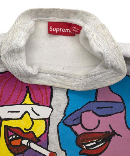 SUPREME（シュプリーム）SUPREME (シュプリーム) Gonz Heads Crewneck グレー サイズ:Mediumの古着・服飾アイテム