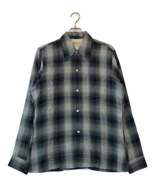 ARROW（アロー）ARROW (アロー) チェックシャツ グリーン×ネイビー サイズ:Mの古着・服飾アイテム