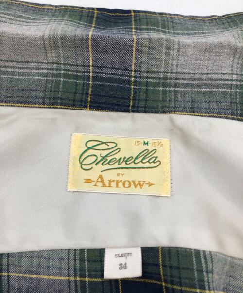ARROW（アロー）ARROW (アロー) チェックシャツ グリーン×ネイビー サイズ:Mの古着・服飾アイテム