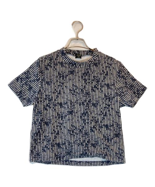 Jean Paul Gaultier homme（ジャンポールゴルチェオム）Jean Paul Gaultier homme (ジャンポールゴルチェオム) 柄カットソー ネイビー サイズ:48の古着・服飾アイテム