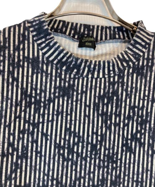 Jean Paul Gaultier homme（ジャンポールゴルチェオム）Jean Paul Gaultier homme (ジャンポールゴルチェオム) 柄カットソー ネイビー サイズ:48の古着・服飾アイテム