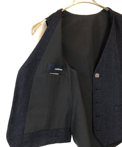 LARDINI（ラルディーニ）LARDINI (ラルディーニ) tessuto esclusivo/ジレベスト ネイビー サイズ:50の古着・服飾アイテム
