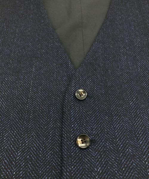 LARDINI（ラルディーニ）LARDINI (ラルディーニ) tessuto esclusivo/ジレベスト ネイビー サイズ:50の古着・服飾アイテム