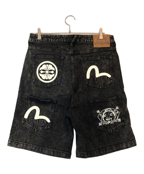 EVISU（エヴィス）EVISU (エヴィス) デニムショーツ ブラック サイズ:31の古着・服飾アイテム