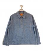 F.O.B FACTORYエフオービー ファクトリー）の古着「シャンブレー プルオーバーシャツ」｜インディゴ