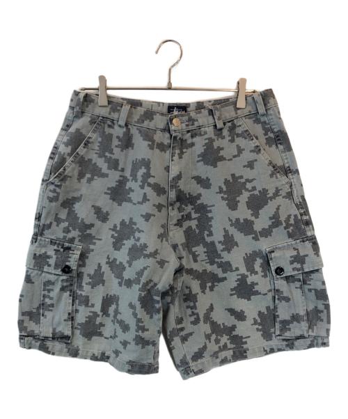 stussy（ステューシー）stussy (ステューシー) デジタルカモハーフカーゴパンツ オリーブ サイズ:32の古着・服飾アイテム