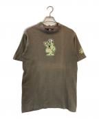 stussyステューシー）の古着「Mr.blob プリントTシャツ」｜ブラウン