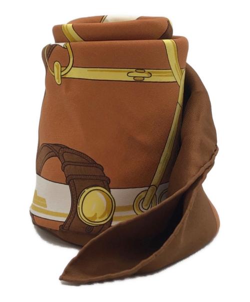 HERMES（エルメス）HERMES (エルメス) 黄金の拍車 カレ90 ブラウン サイズ:下記参照の古着・服飾アイテム