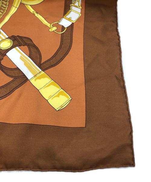 HERMES（エルメス）HERMES (エルメス) 黄金の拍車 カレ90 ブラウン サイズ:下記参照の古着・服飾アイテム